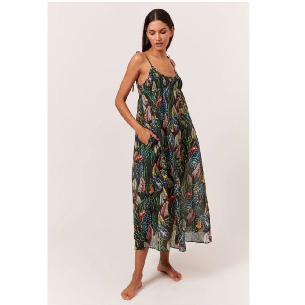 Solid & Striped Riley Jungle Print Cover Up Dress. Sz. S
